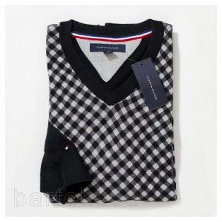 TOMMY HILFIGER SWETER MESKI V-NECK 